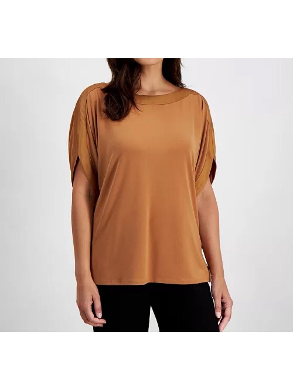 Jm Collection Petite Drop-Sleeve Top, Size P/M